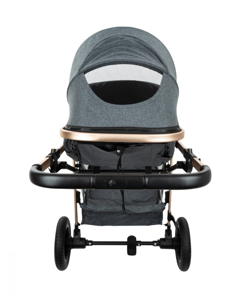 Carucior 3 in 1 KikkaBoo Kaia Dark Grey - imagine 8