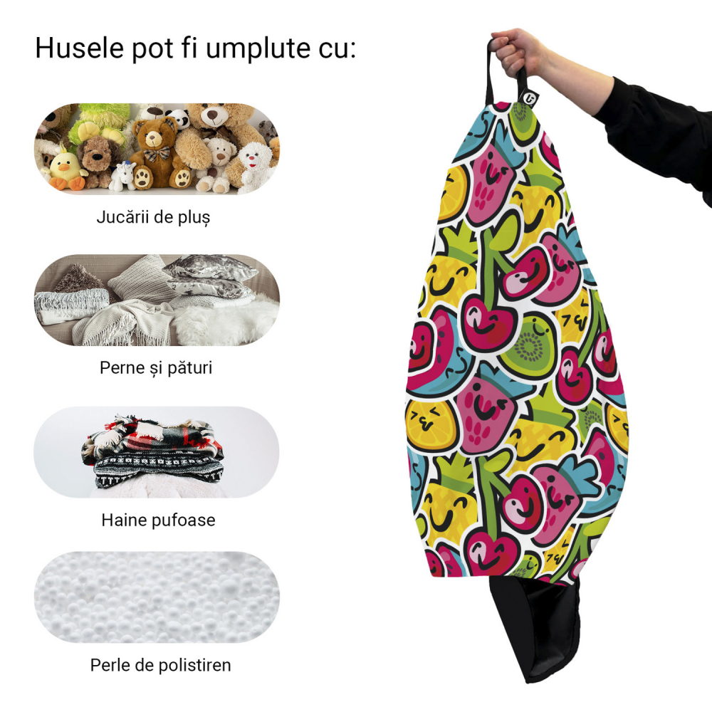 Husă Puf Bean Bag Para XL Kawaii | Updeco