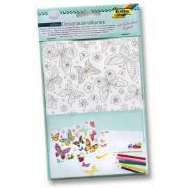 Set 4 Felicitari de Colorat Air-Dance Folia Paper