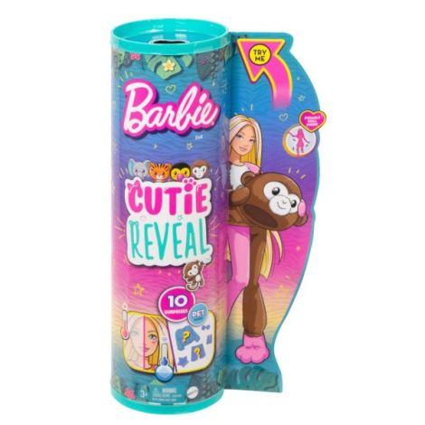 Barbie Cutie Reveal Maimuță - 10 Surprize Mattel - imagine 3