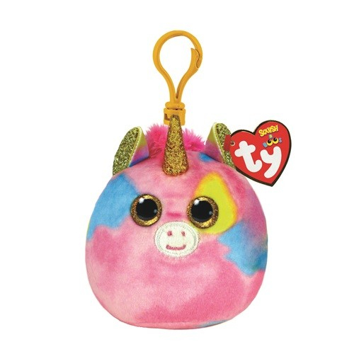 Breloc Plus Ty Unicorn, 8.5cm, Multicolor