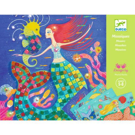 Mozaic Djeco Sirene - Artă prin numere