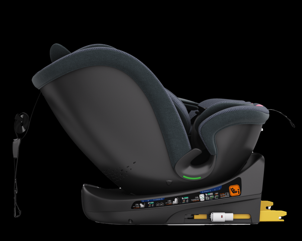 Scaun Buf Boof B-Joy Deluxe iSize Rotativ 360° - imagine 5