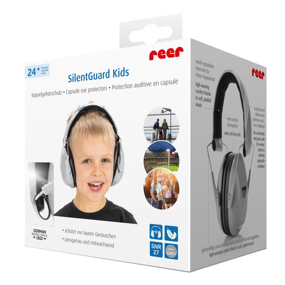 Căști Antifonice Reer SilentGuard Kids Gri