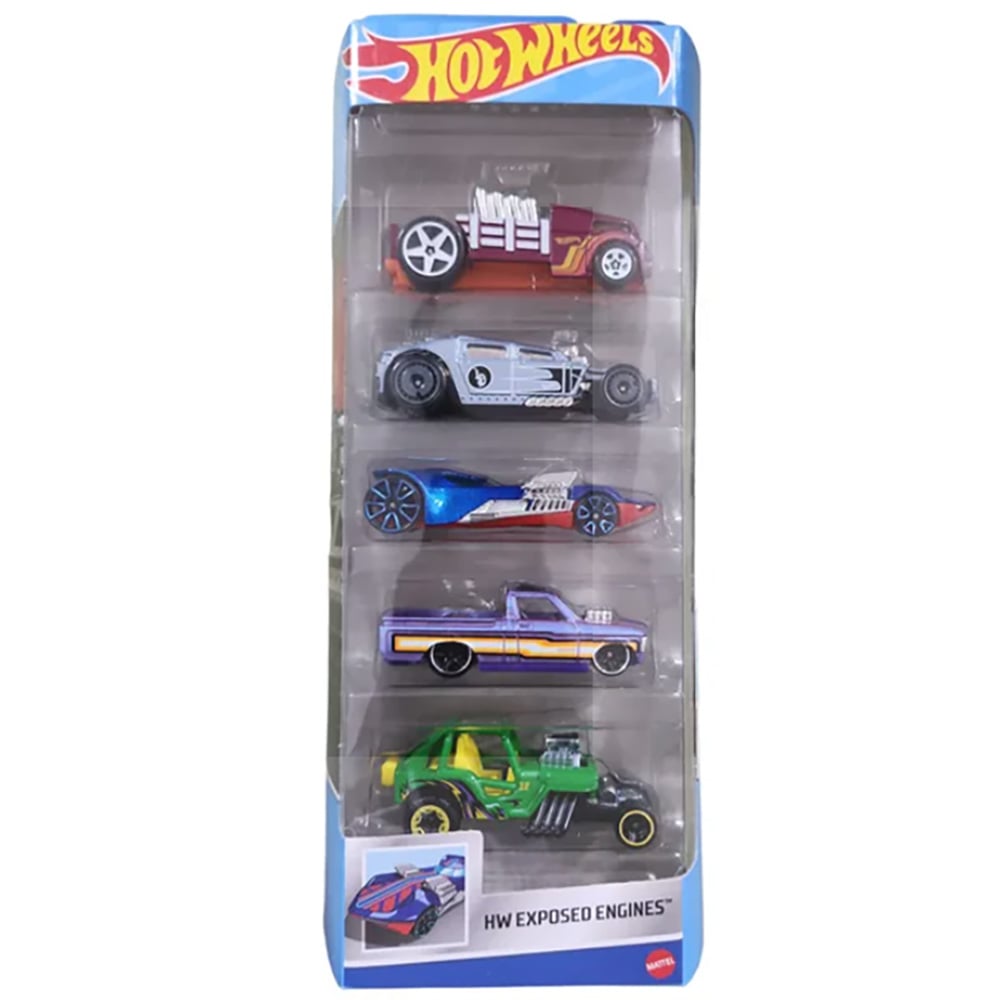 Set 5 Masinute Hot Wheels Exposed Engines