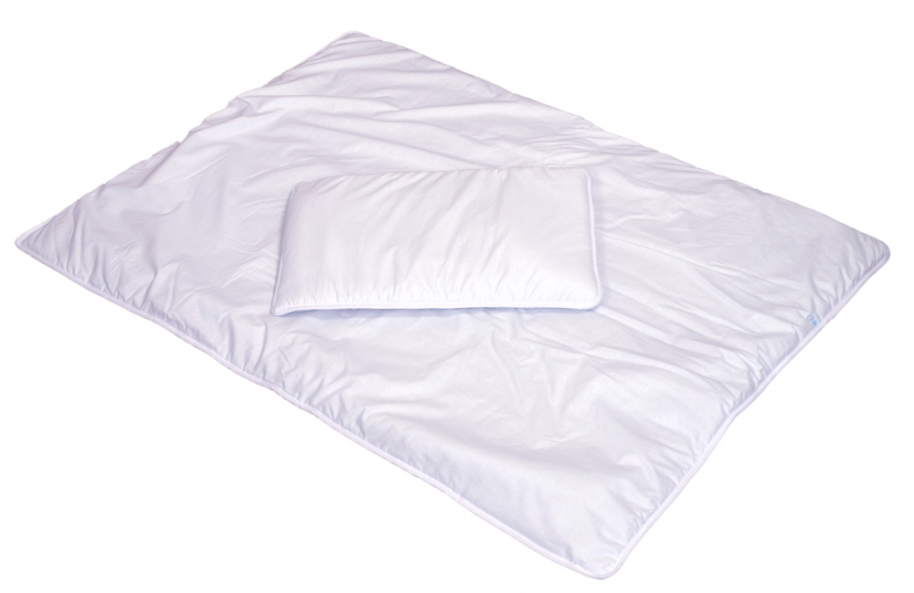 Amy BabySoft Set pilota pernă alb bumbac 100%