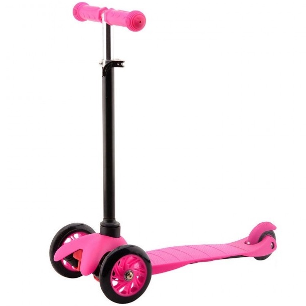 Trotineta Sports Active 3 Roti Roz, Ghidon Reglabil - imagine 3