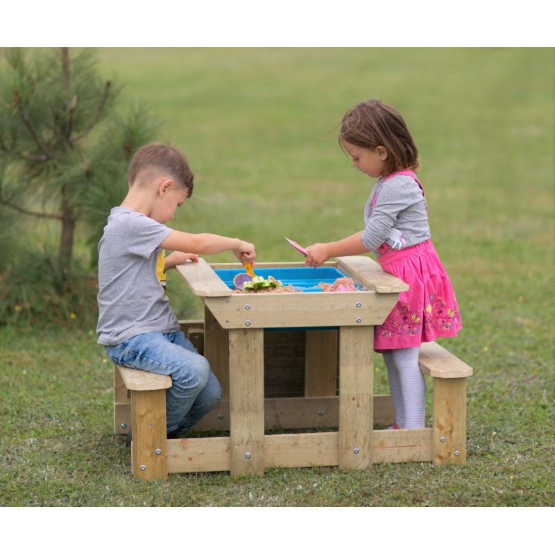 Masa Picnic Senzoriala Wendi Toys cu Nisip si Apa - imagine 2