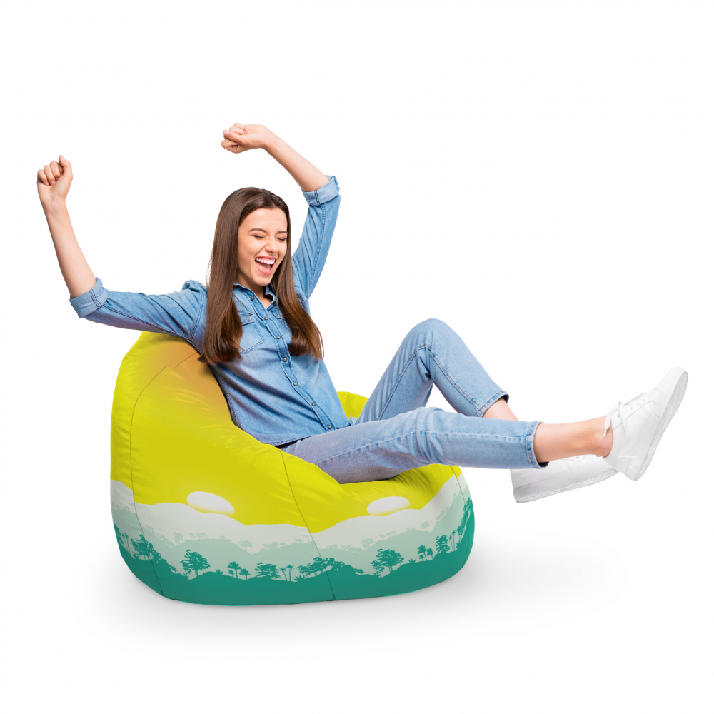Fotoliu Puf XL Tropical Updeco | Relaxare & Confort