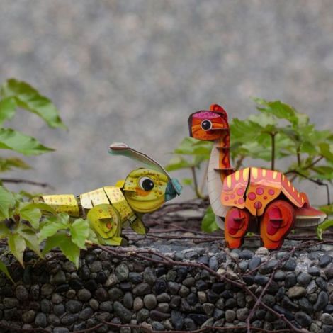 Puzzle 3D Brachiosaurus Sunet Mieredu - imagine 7