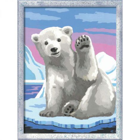 Ravensburger Pictură Urs Polar pe Numere - imagine 2
