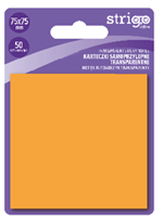 Notite Adezive Strigo 75A Portocaliu Neon, 50 File