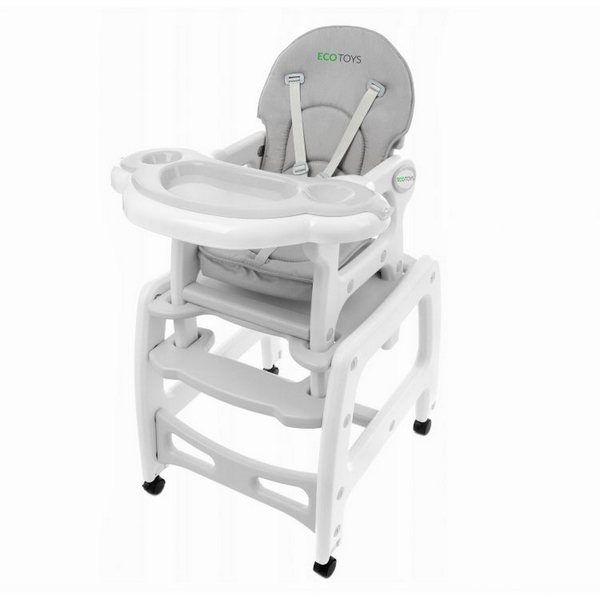 Scaun de masa 3 in 1 Ecotoys HC-223 Gri - imagine 6