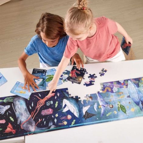 Hape Puzzle Ocean Luminesc 200 Piese - imagine 3