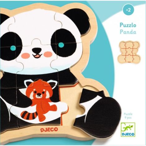 Puzzle Lemn Panda Djeco | Educativ si Sigur - imagine 3