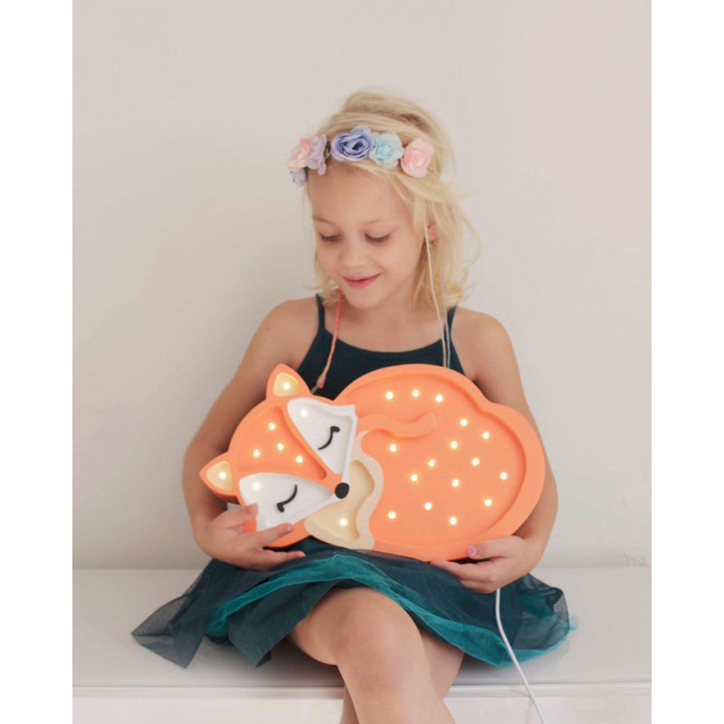 Lampa Little Lights Vulpe Wild Orange - Handmade