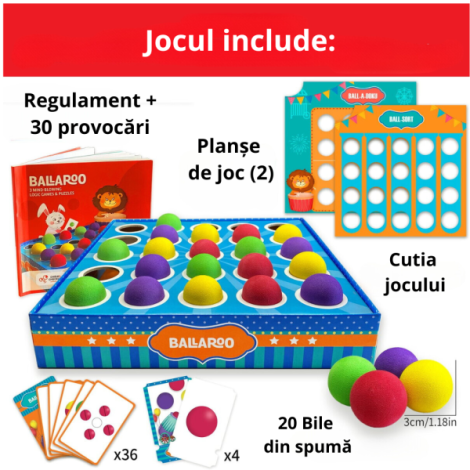Chalk and Chuckles Joc Logica 3-in-1 Carnavalul Bilutelor - imagine 2