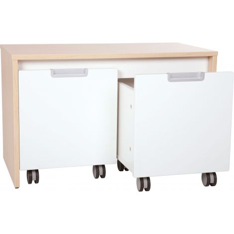 Dulap Quadro Moje Bambino pe roti, Depozitare Eficienta - imagine 4