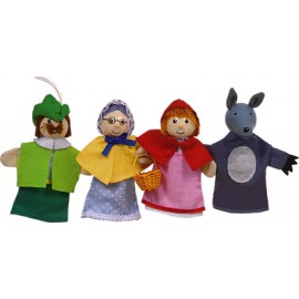 Set Păpuși de Deget Scufița Roșie Goki