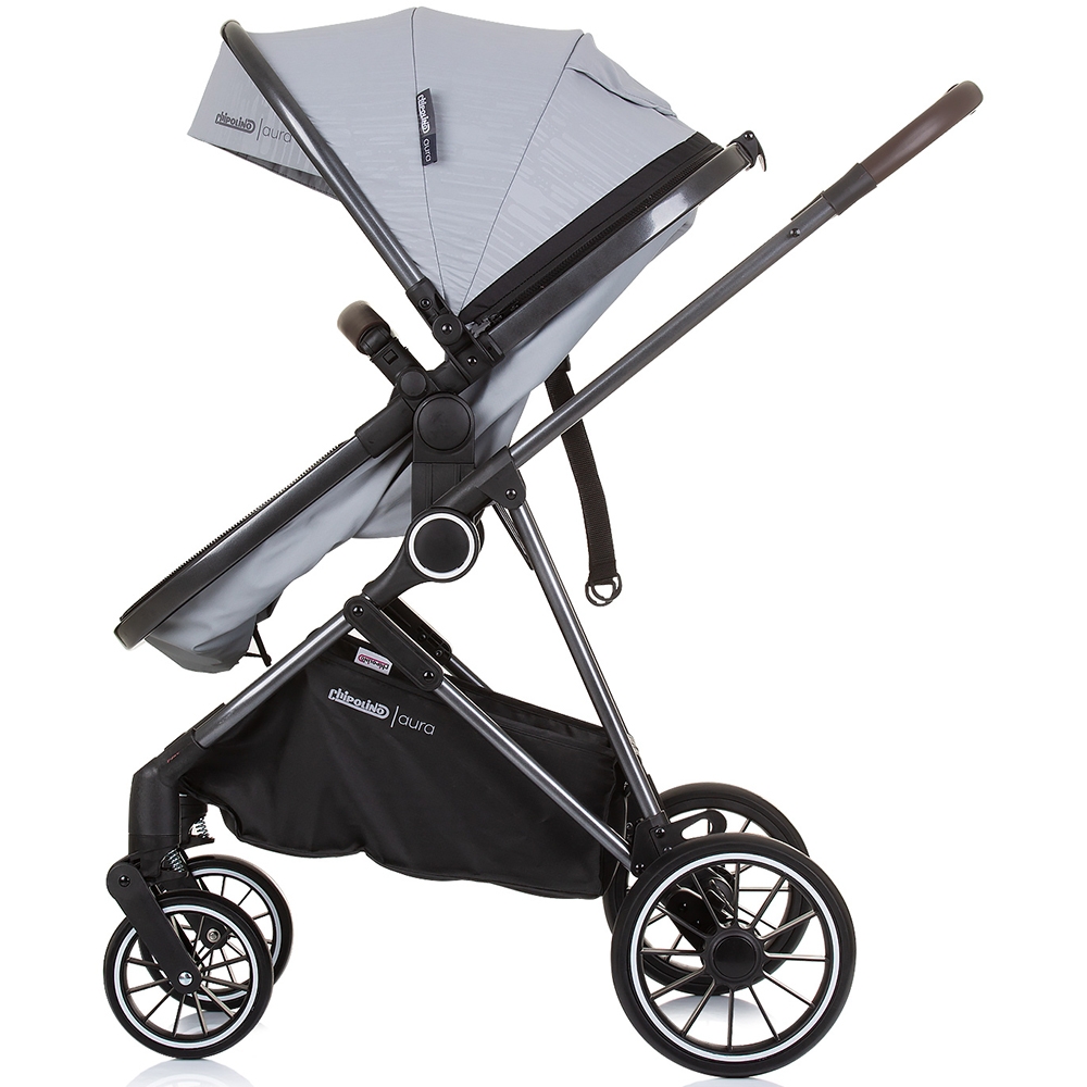 Carucior Chipolino Aura 3 in 1 Ash Grey, 0-22kg - imagine 8