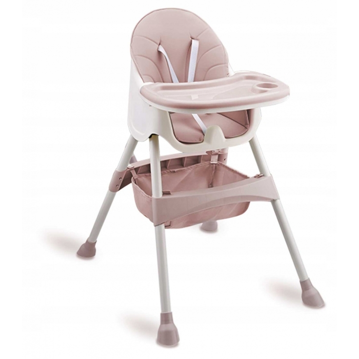 Scaun Masa 3in1 Ricokids Milo Roz, Transformabil