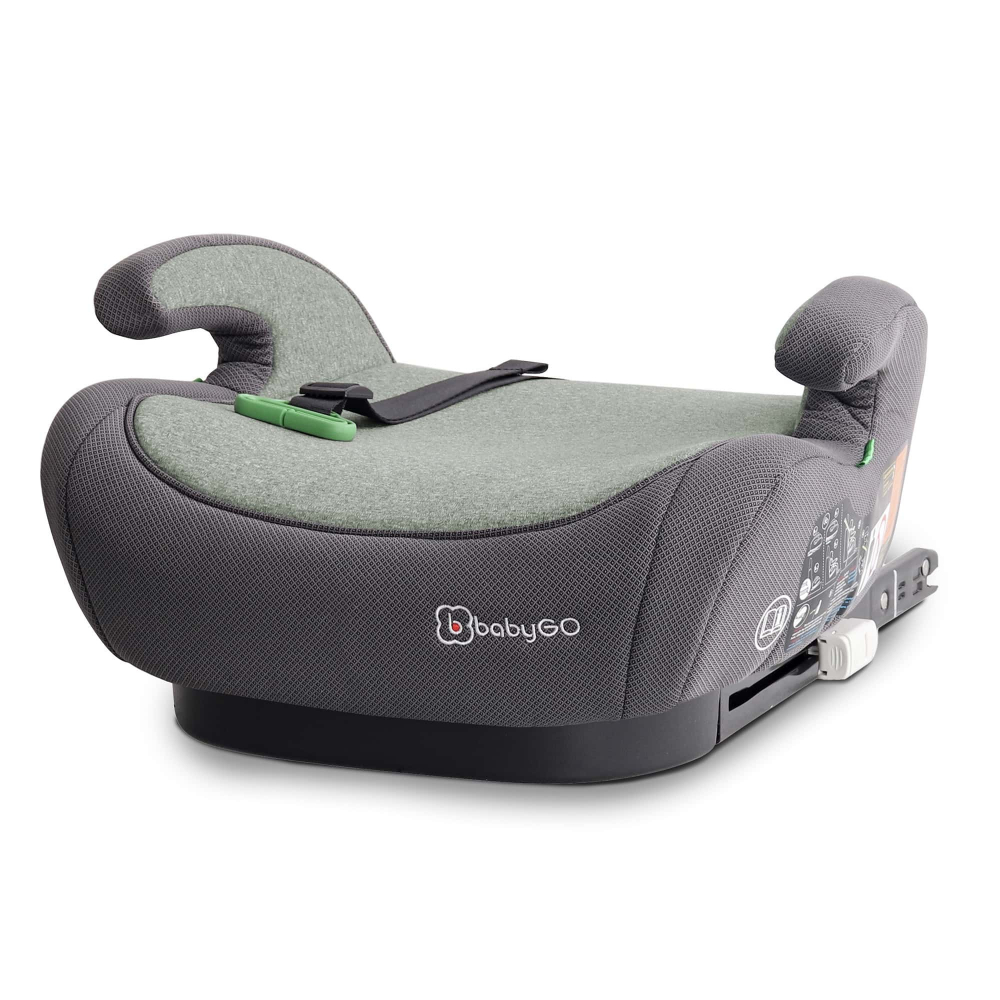 Înălțător Auto BabyGo Bursa IV, Green - imagine 8
