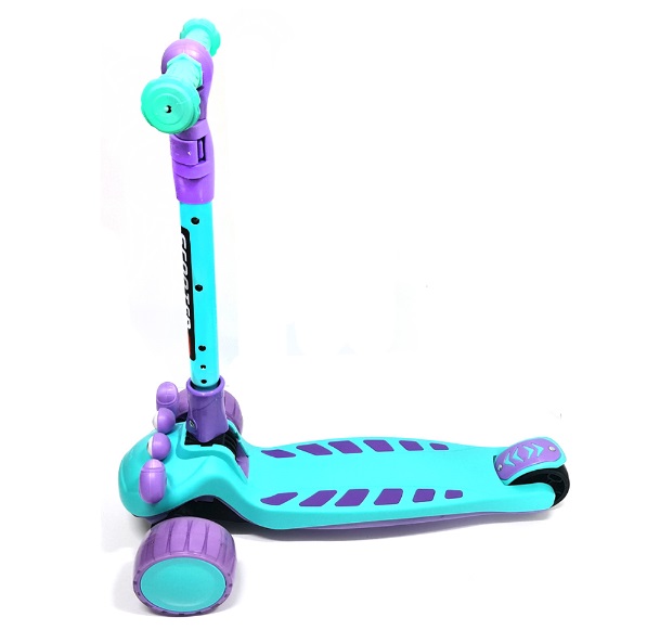 Trotineta Pliabila Nichiduta Crab Pink cu LED - imagine 3