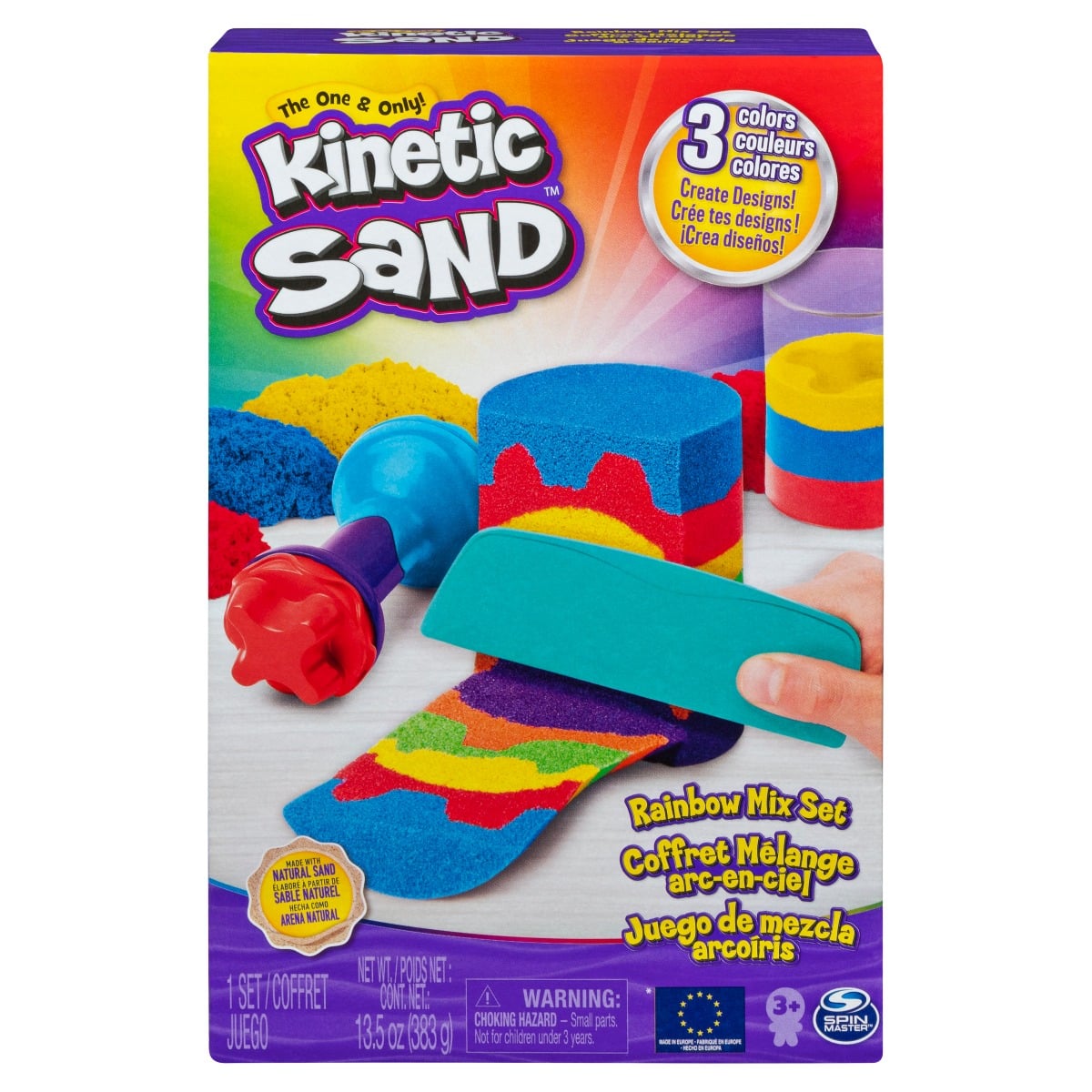 Kinetic Sand Set Unelte de Curcubeu | Joc Modelare