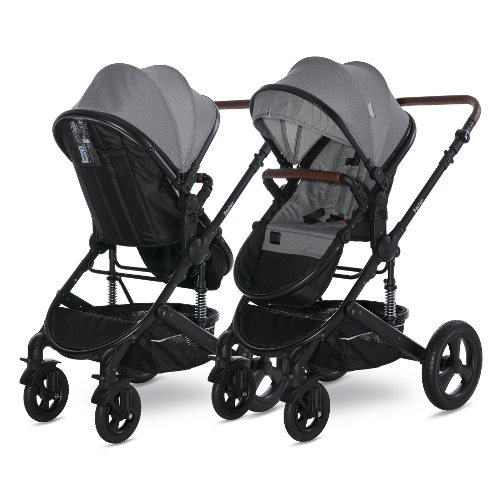 Carucior Transformabil Lorelli Boston, 3 in 1, Gri - imagine 2