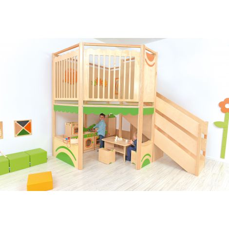 Casuta etajata Moje Bambino - Complex Joaca Interior - imagine 8