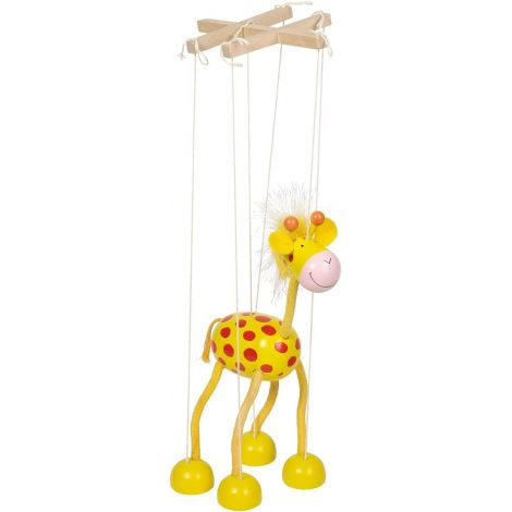 Marioneta Girafa Goki - Jucărie Lemn 3 ani+ - imagine 3