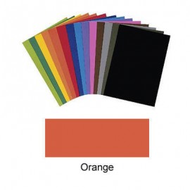 Carton Colorat Portocaliu 220g Folia - Set 10 Coli