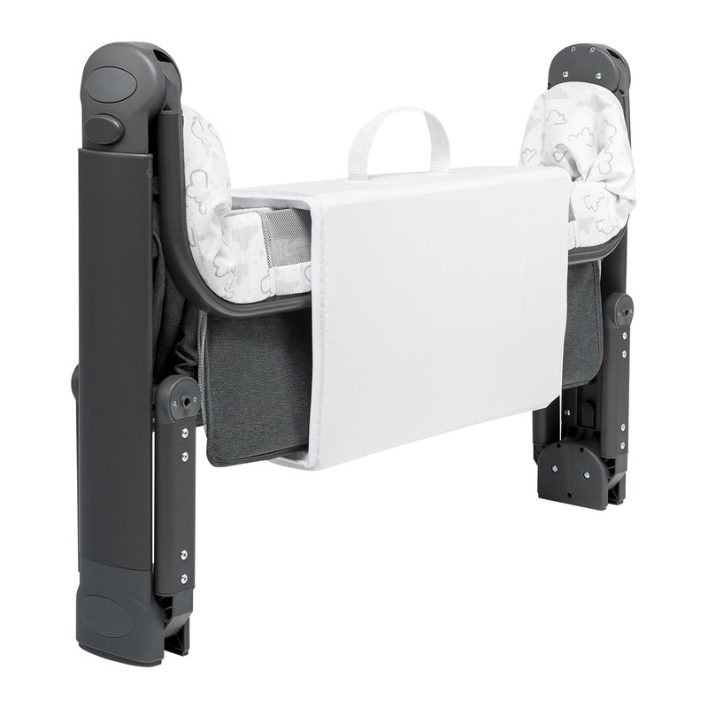 Patut Co-Sleeper Lionelo Timon 3in1 Pliabil Gri - imagine 5