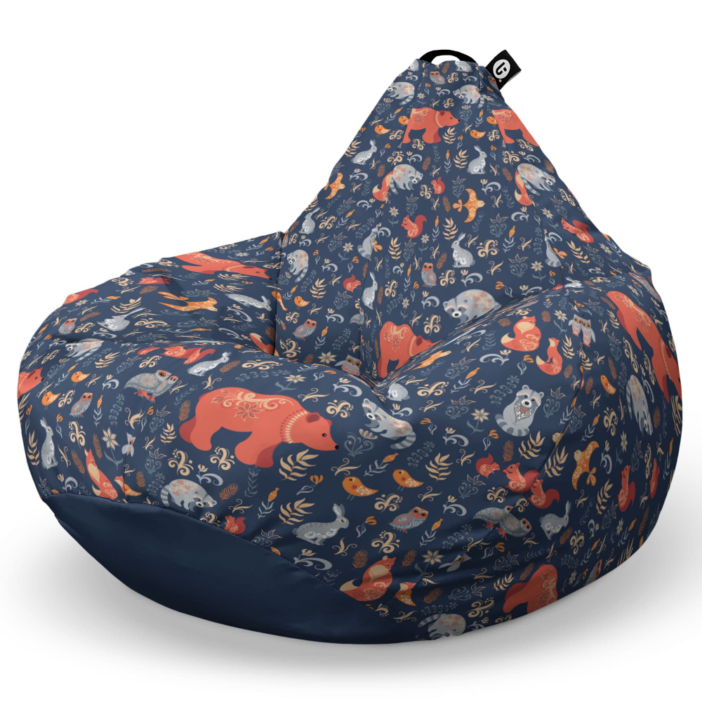 Fotoliu Puf Bean Bag XL Updeco Prietenii Padurii - imagine 6