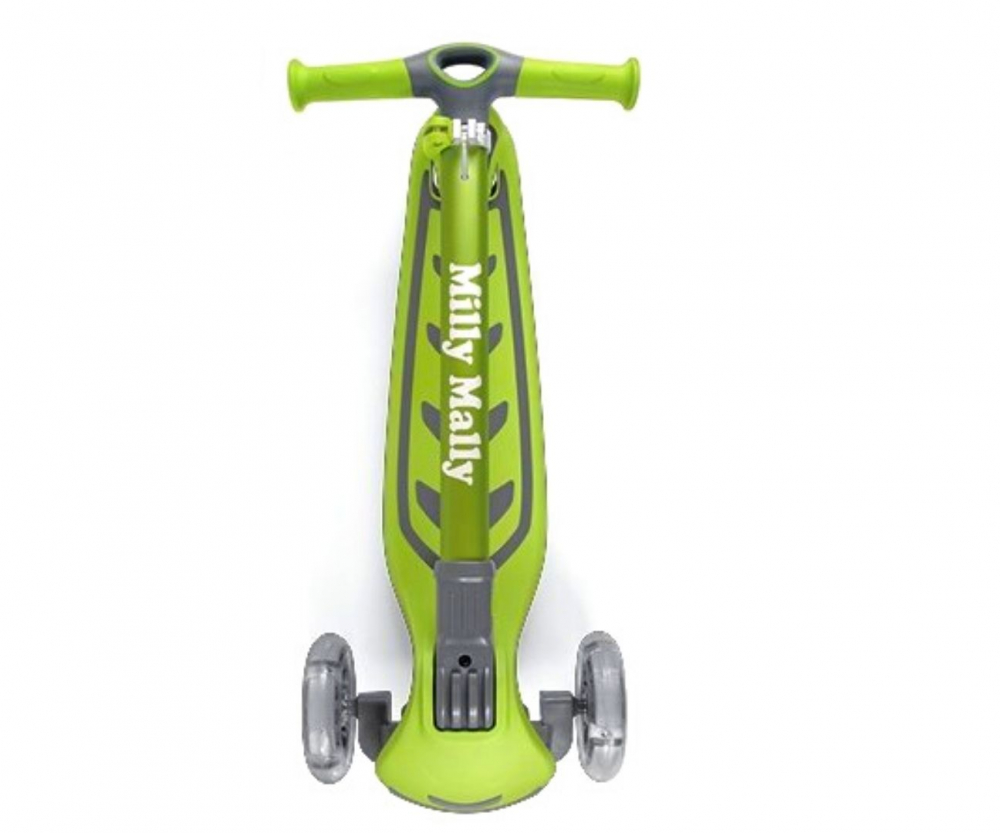Trotineta Milly Mally Boogie Green cu LED - imagine 3