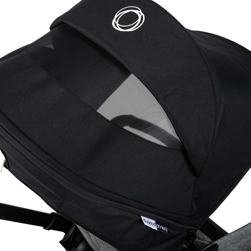 Capotină Bugaboo Donkey 3 Black | Protecție UV