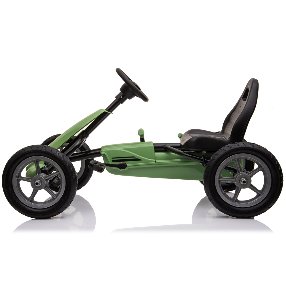 Karera Kidscare - Kart Pedale Verde Copii 4-9 Ani - imagine 2