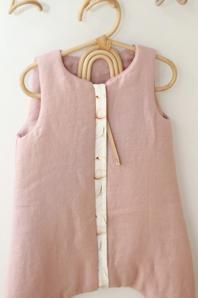 Sac de dormit Babyly roz pudra, 2-2.5 TOG - imagine 4