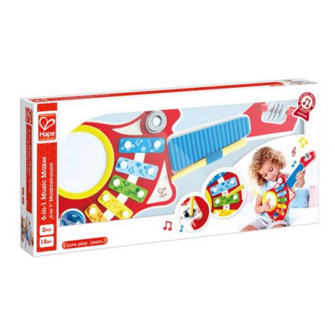 Hape Set Muzica 6-in-1 - Jucărie Educativă