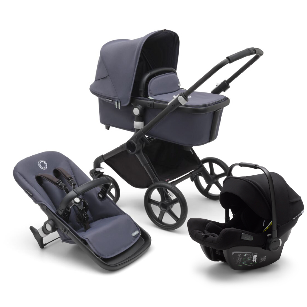 Carucior Bugaboo Fox Cub 3in1 Black Stormy Blue