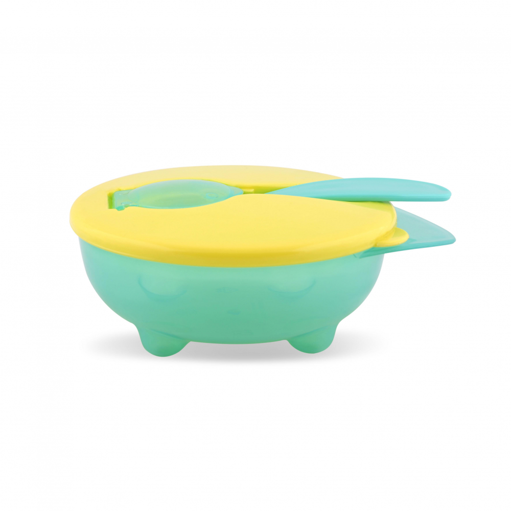 Set castron cu capac linguriță Lorelli Green - imagine 3