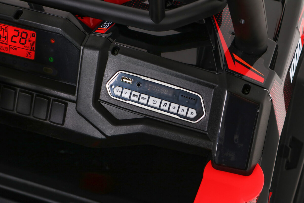 Buggy UTV 24V 400W Rosu - Autokids - imagine 8