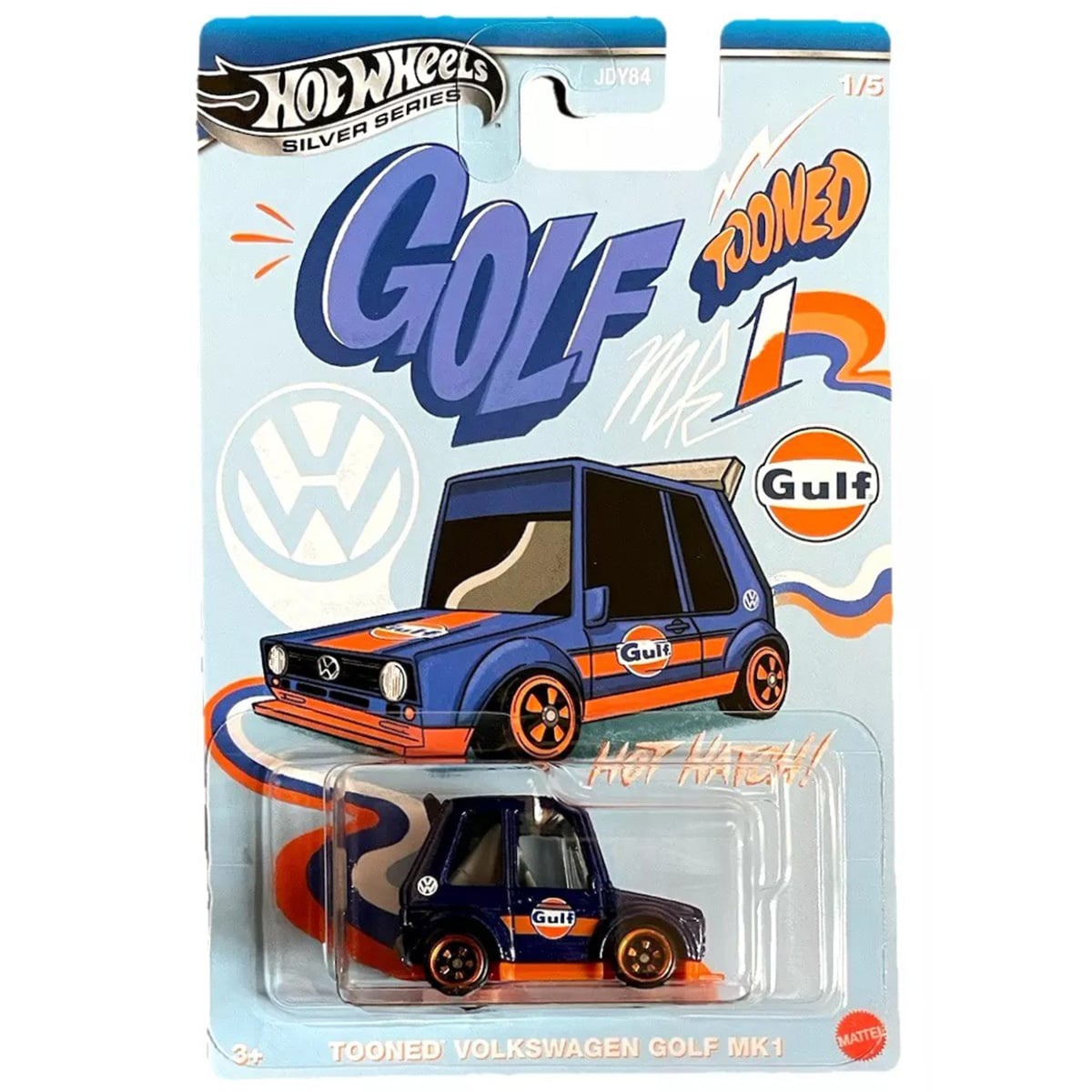 Hot Wheels Gulf Tooned VW Golf Mk1 1:64