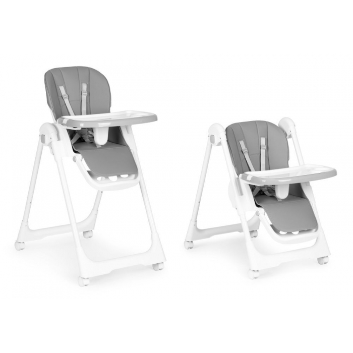 Scaun de masă Ecotoys HA-013 Gri, Stabil și Piele Eco - imagine 6