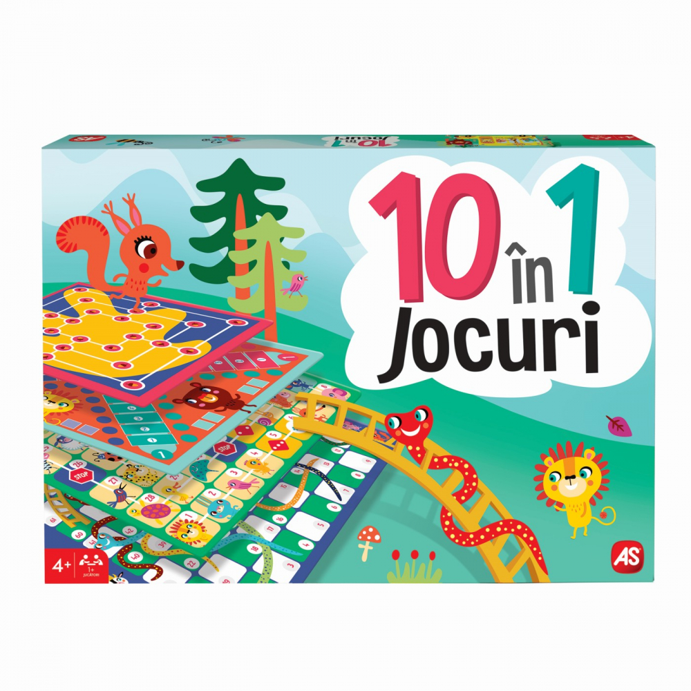 Kit 10 Jocuri in 1, As - Distractiv pentru Copii +4 ani