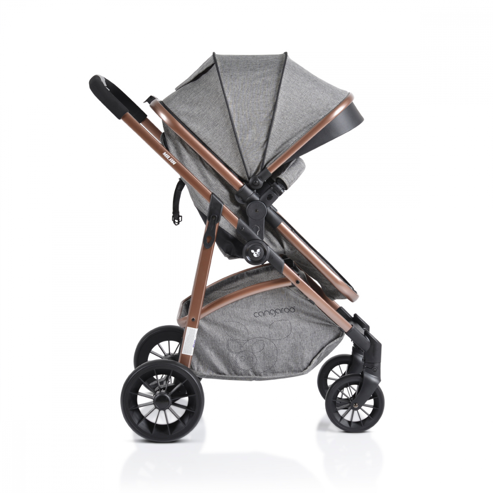 Cangaroo Milan Grey - Carucior 3in1 Premium