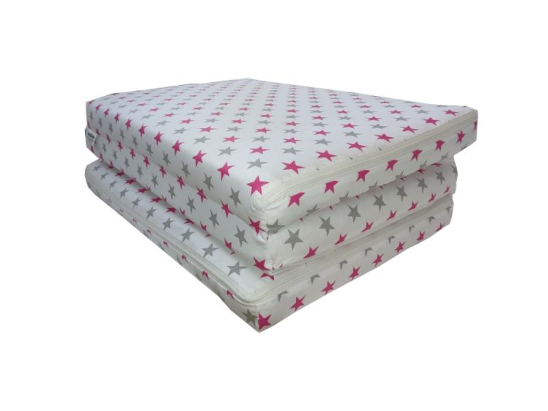 Saltea Pliabila MyKids Stele Gri-Roz
