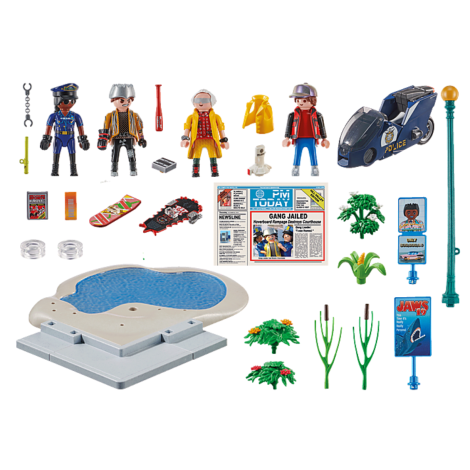 Playmobil Inapoi in Viator PM70634 Cursa Hoverboard - imagine 8
