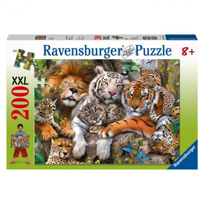 Puzzle Ravensburger XXL Marile Feline Noaptea