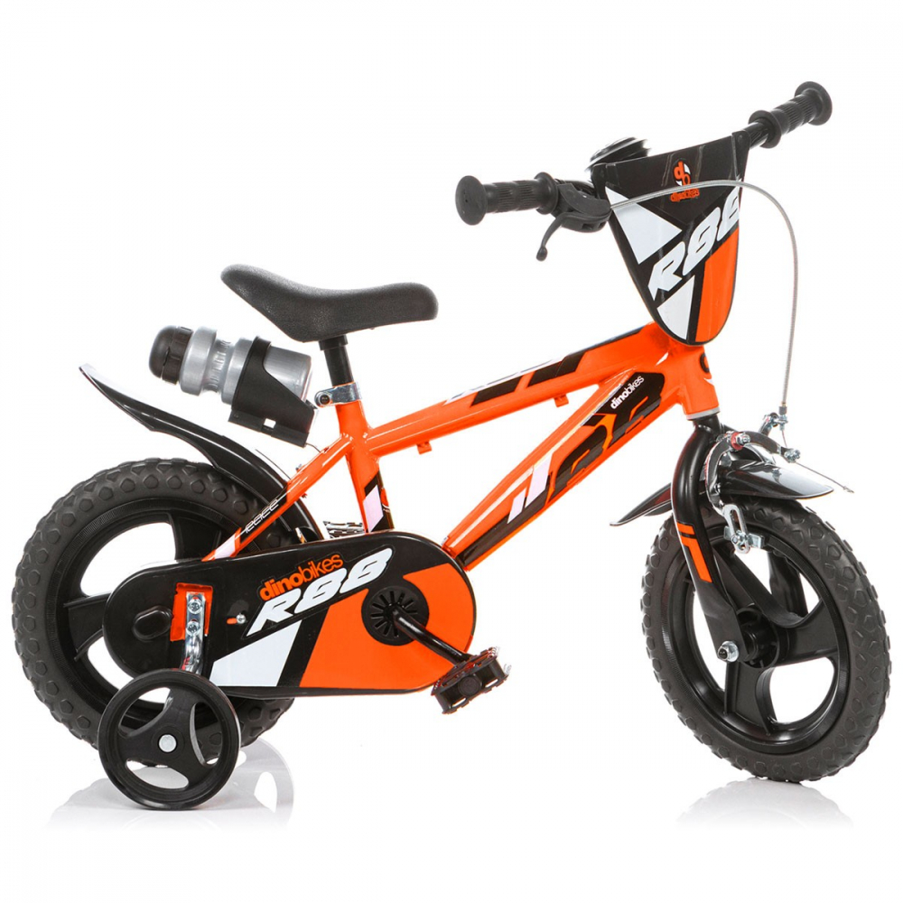 Bicicleta Dino Bikes 12" Orange - Siguranță Copii - imagine 2